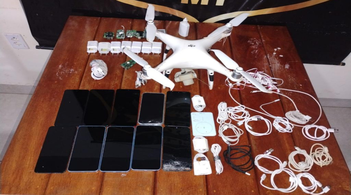Operação na penitenciária de Rondonópolis resulta na apreensão de drone e materiais ilícitos 2