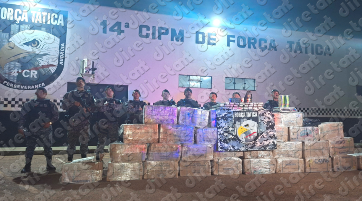 Força Tática apreende, em Rondonópolis, grande quantidade de maconha que pode chegar a uma tonelada 1
