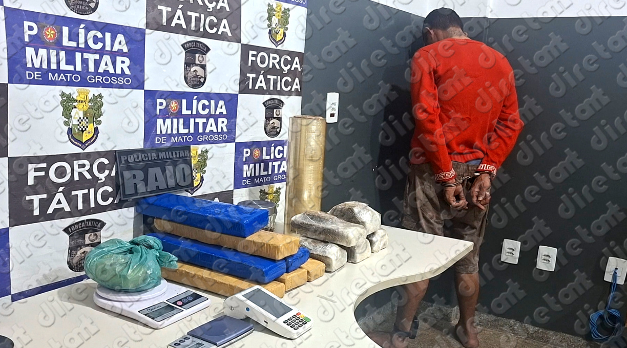 Grupo Raio prende traficante e apreende grande quantidade de drogas no Jardim Paulista 1