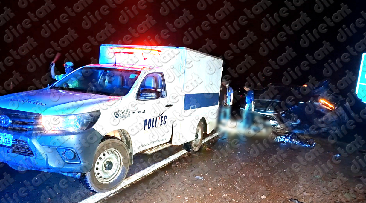 Homem morre, e esposa e filhos ficam feridos após veículo capotar na BR-163, na zona rural de Rondonópolis 1