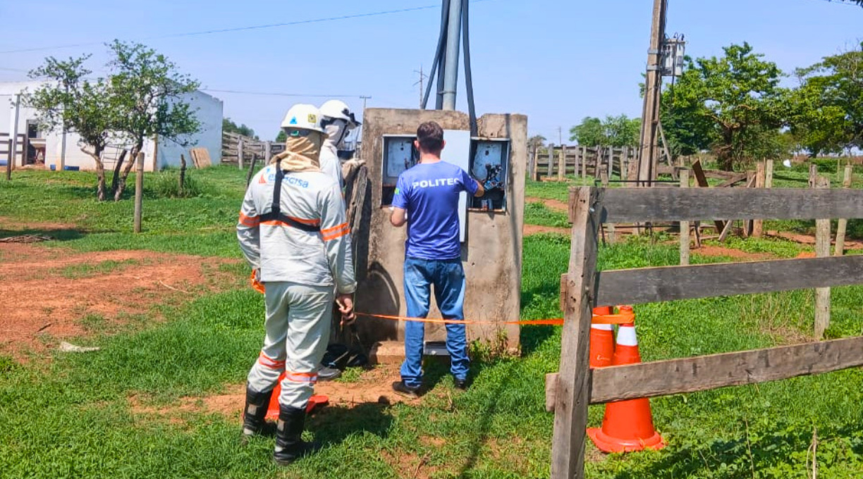 Haras é flagrado furtando energia em Rondonópolis; responsável é preso 1