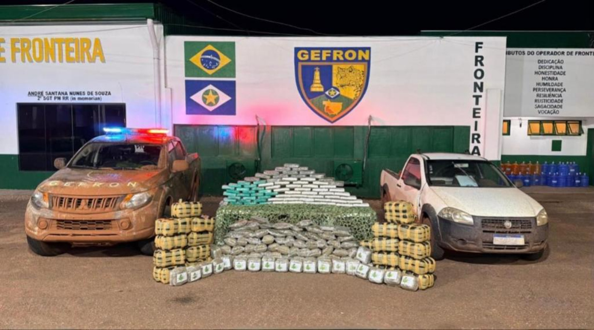 Gefron apreende 250 quilos de drogas e causa prejuízo de R$ 690 mil às facções criminosas 1