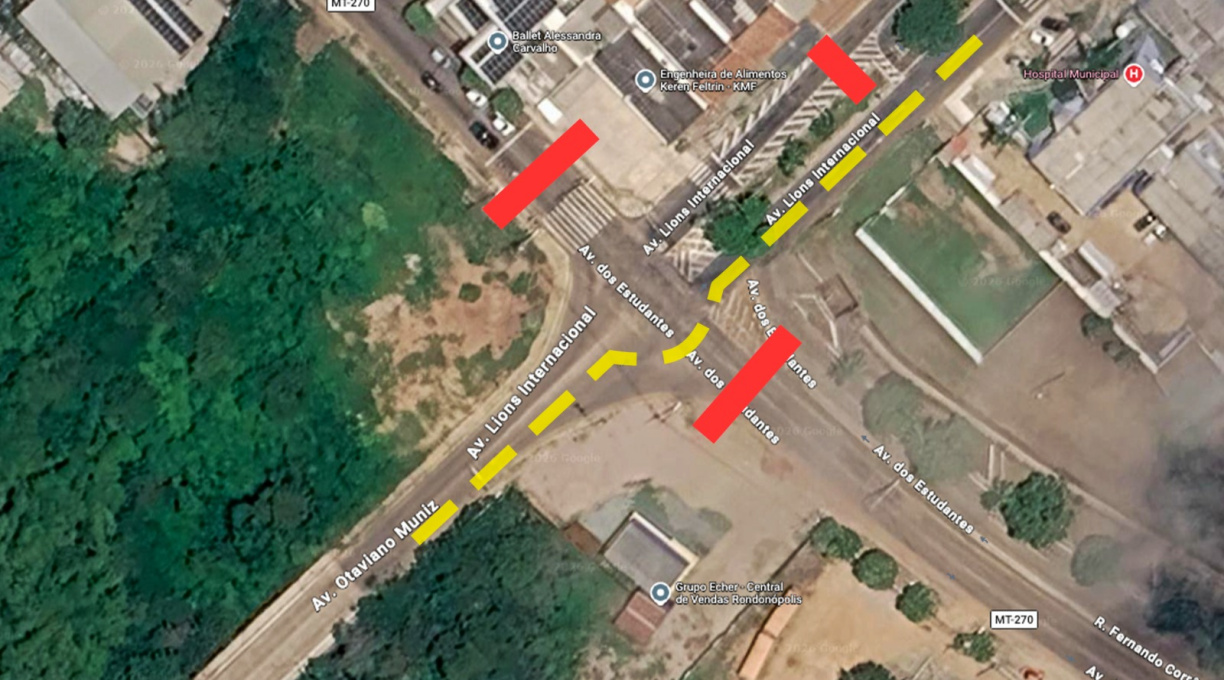 Interdição para obras do viaduto agora será na rua Fernando Corrêa 2
