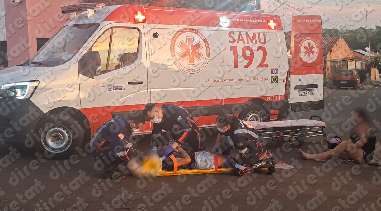 Mãe e filha ficam feridas após motorista invadir a via preferencial e causar colisão no Ezequiel Ramim 1 Mãe e filha ficam feridas após motorista invadir a via preferencial e causar colisão no Ezequiel Ramim 1