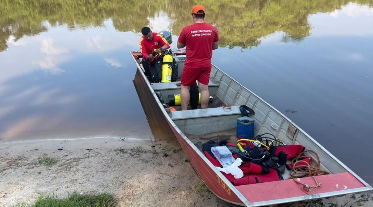 Corpo de Bombeiros localiza corpo de homem que se afogou no Rio Tapirapé 1