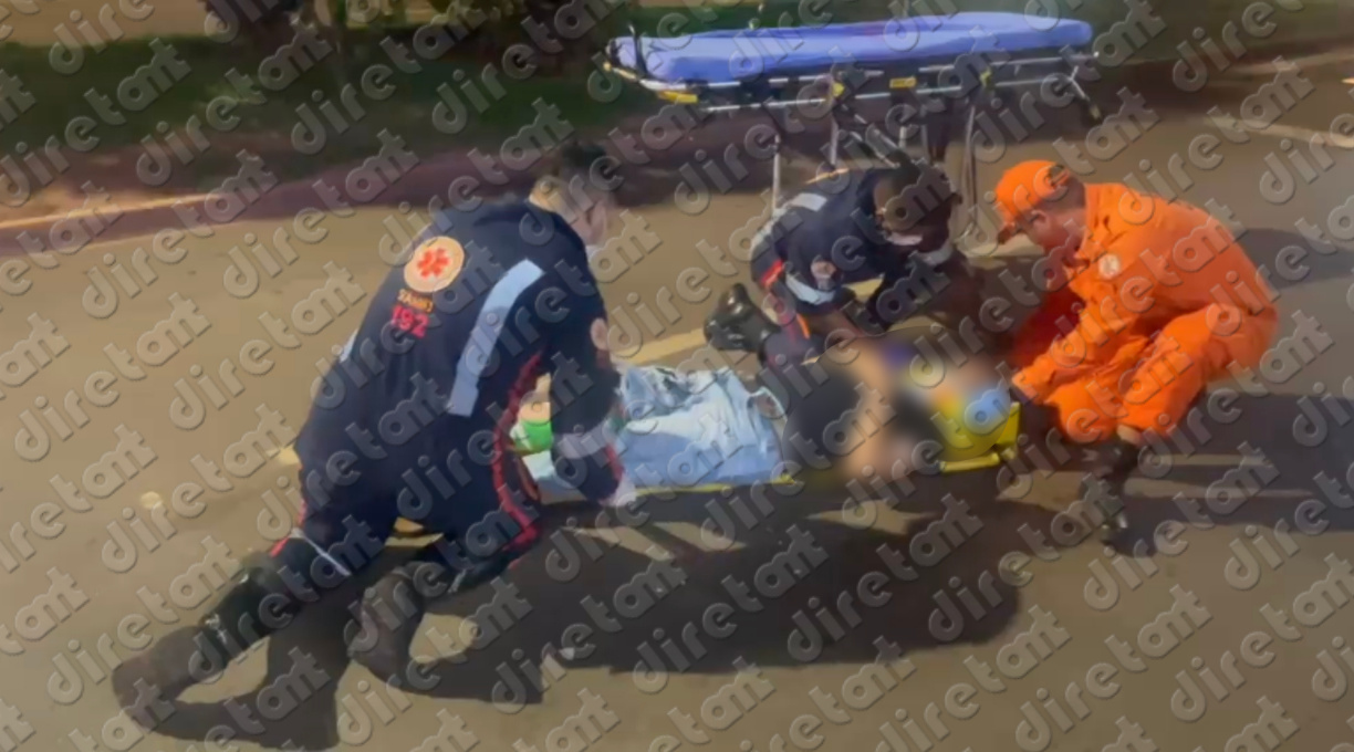 Motociclista de delivery é encaminhado ao Hospital Regional após colidir na traseira de carro estacionado 1